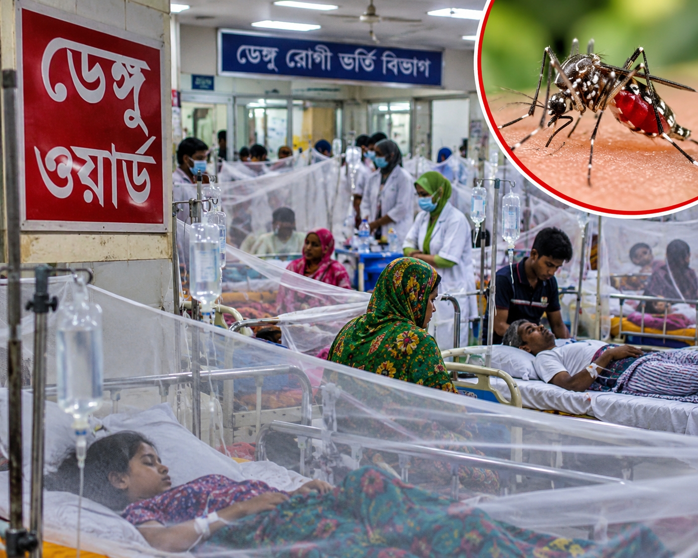 ডেঙ্গুর ভয়াবহ থাবা: এক দিনেই ৭ প্রাণহানি, হাসপাতালে ভর্তি ২ হাজারের বেশি